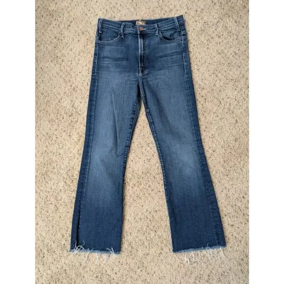 mother the hustler ankle frayed jeans in home movies - flawed - Picture 2 of 16